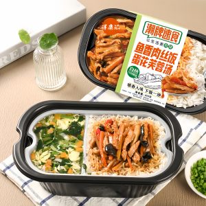 Fish-Flavored Shredded Pork Rice + Egg Drop Soup459g